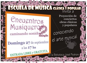 Cine musical en la Biblio José Pedroni