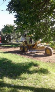 Hoy la Comuna de Gaboto volvió a abrir la calle frente al Club Náutico