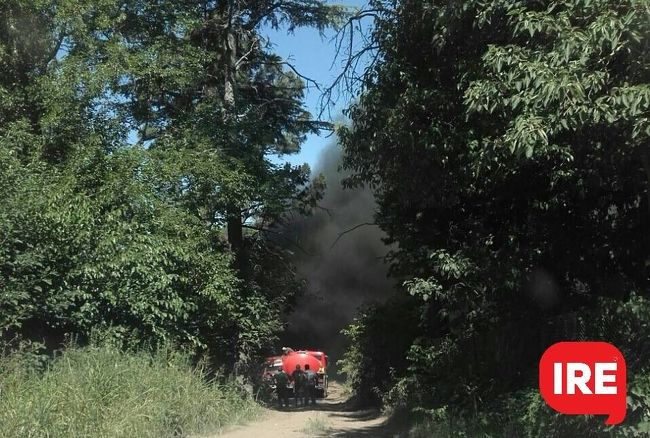 Incendio intencional se propagó y asustó a vecinos de Oliveros
