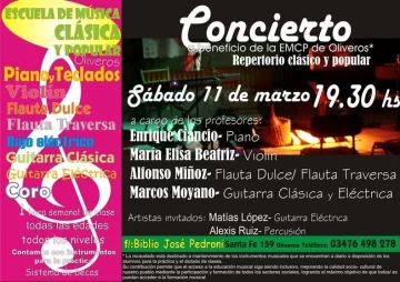 Concierto musical a cargo de los profesores de Cultura
