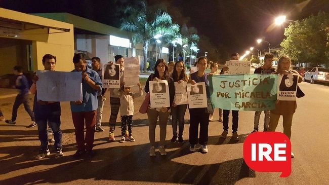 Oliveros marchó en pedido de justicia por Micaela y por Marlene