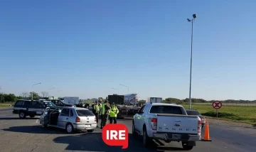 Mega Operativo de Seguridad en la Autopista a Santa Fe