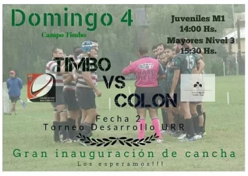 Rugby: Timbó Rugby Club inaugurará cancha nueva