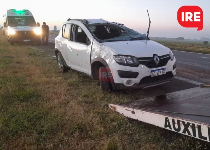 Despistó un auto en autopista a la altura de Monje y estudiarán una falla mecánica