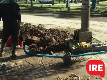 Por la rotura de un caño, en algunos sectores no hubo agua hasta la nochecita