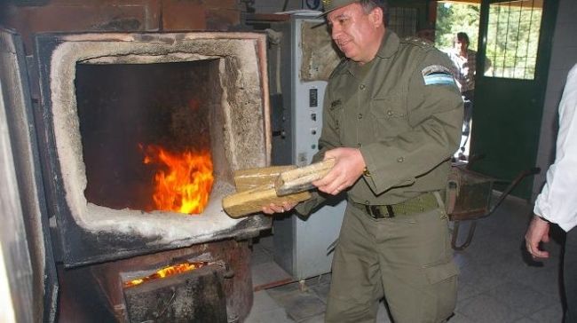 Operativo: 500 kilos de droga fueron quemados en San Lorenzo