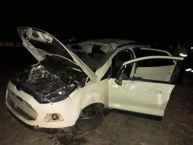 Perdió el control del auto y terminó en un campo sobre ruta 10