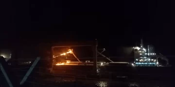 Se incendió anoche una cinta transportadora en Cargil