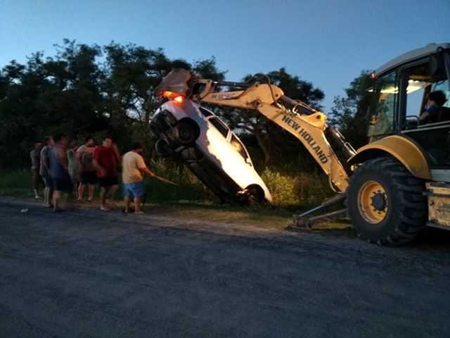 Barrancas: Impresionante vuelco previo a la cena de nochebuena