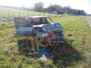 Terrible accidente sobre ruta 11 dejó dos víctimas fatales