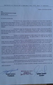 Quebradas de Andino II sin respuestas de la EPE: exigen el tendido eléctrico para el barrio