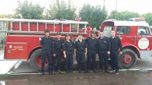 Con la adquisición de la autobomba, el cuartel de bomberos está completo