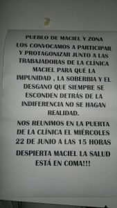 Maciel vuelve a la calle: A un mes, sin respuestas de las indemnizaciones