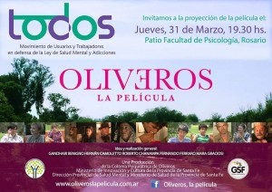 “Oliveros, la película” se proyectará en la Facultad de Psicología en Rosario