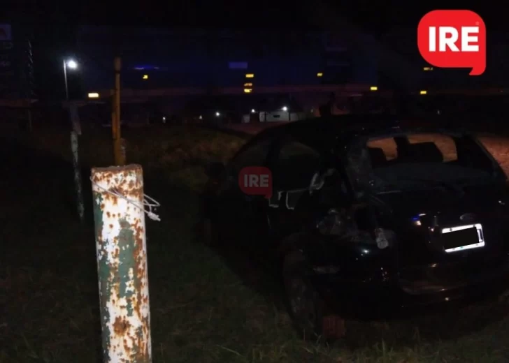 Gran susto: Un auto chocó con el tren en Andino y el conductor resultó ileso