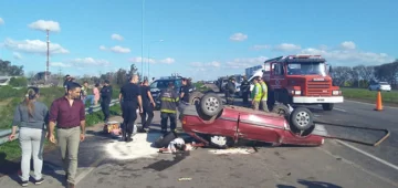 Un milagro: toda la familia accidentada en la autopista fuera de peligro