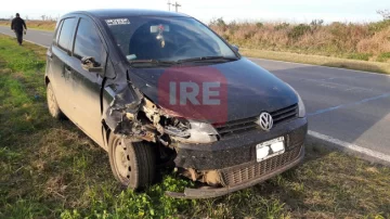 Barrancas: Colisionó un auto y una moto sobre ruta 11
