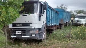 Accidente entre dos camiones por ruta 91