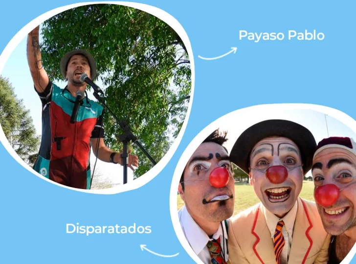 Payasos, juegos y merienda para celebrar el día de la niñez en Andino