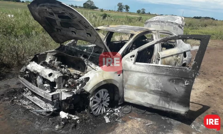 Una mujer fue trasladada de urgencia al incendiarse su auto en ruta 95