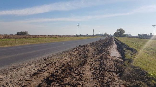 Continúan trabajando en la remodelación de la ruta 18-S