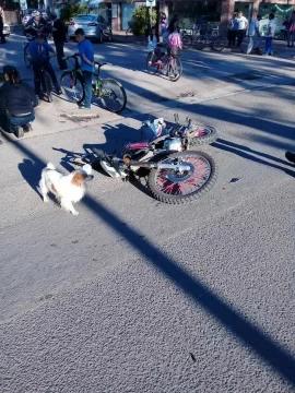 Choque en una esquina céntrica dejó un herido en observaciones