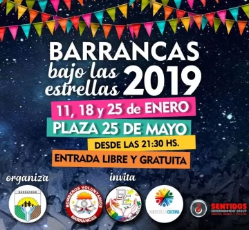 Ya comienza Barrancas bajo las estrellas: La grilla para disfrutar