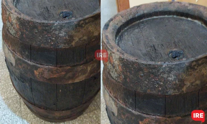 El barril hallado en Gaboto data del 1800 y habría trasladado cerveza
