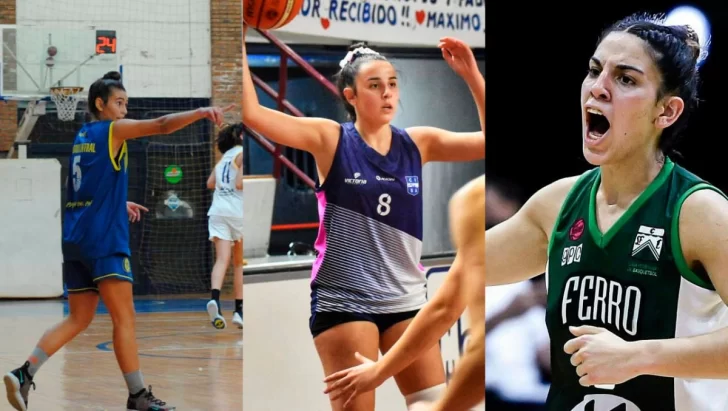 Valen, Fiore y Agus jugarán La Liga nacional de básquet femenino