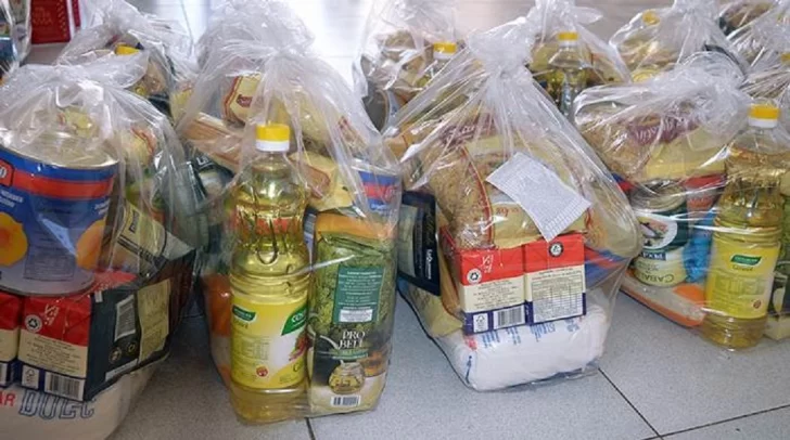 Retoman la entrega de bolsones con mercadería en Gaboto