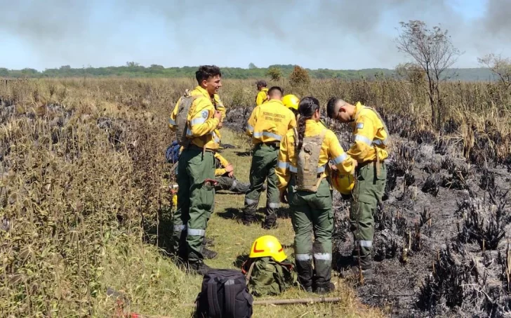 De Barrancas a Campana a combatir incendios en el Parque Nacional Ciervo de los Pantanos