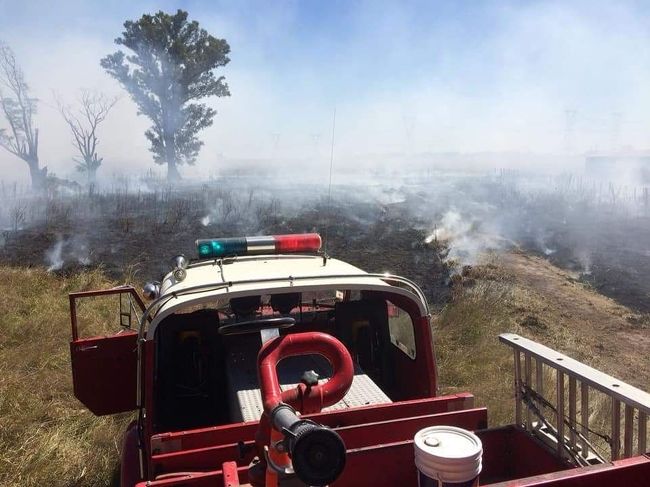 Bomberos sofocaron un gran incendio sobre la ruta 91