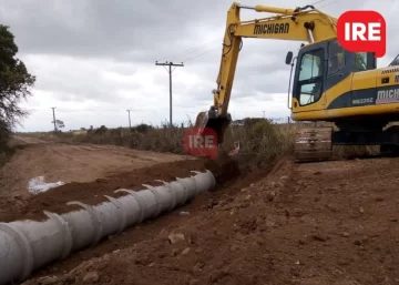 A pleno: Avanzan las obras de desagües y mejorado del camino a La Boca