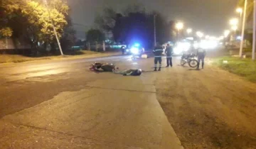 Fuerte choque entre motos sobre Ruta 11 resultó con dos heridos