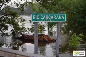 El Carcarañá está bajando