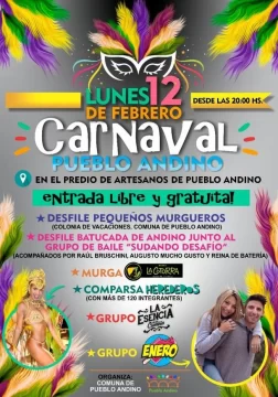 Ya se palpita la llegada del Carnaval a Pueblo Andino