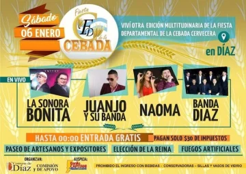 La Fiesta departamental de la Cebada ya tiene fecha confirmada