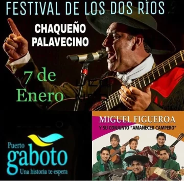 El  Chaqueño Palavecino tocará en Puerto Gaboto