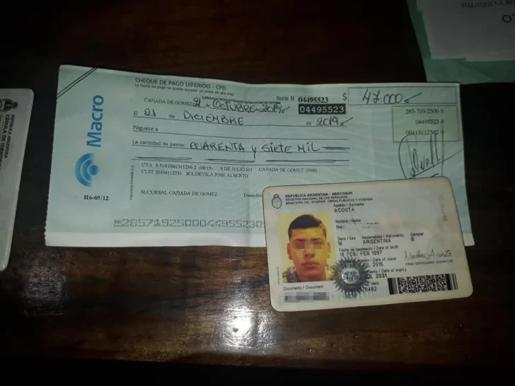 Timbúes: Vendió un auto pero le rebotaron el cheque y no vio más al comprador