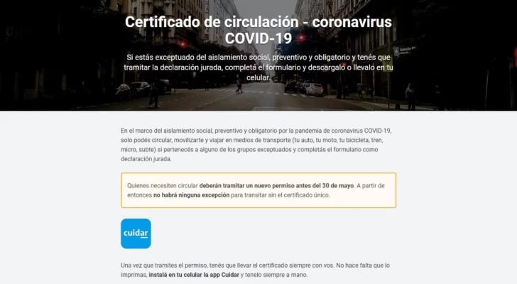 Hasta hoy podés tramitar el permiso de circulación rige desde mañana