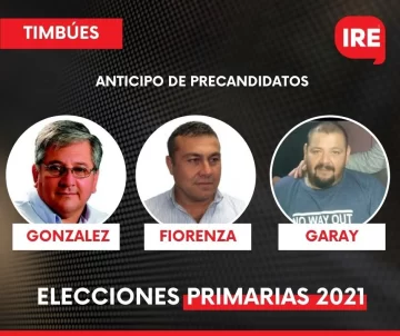 Gonzalez, Fiorenza y Garay serán las alternativas para elegir en Timbúes