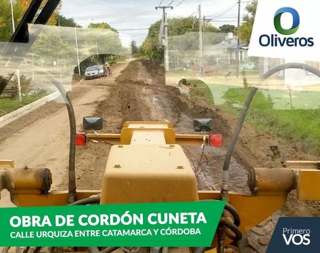 Habrá nuevas calles con cordón cuneta en Oliveros