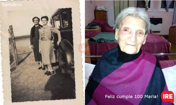 María cumple 100 años y desea que “todos los días sean soleados”