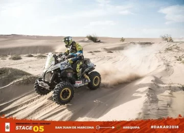 El sanlorencino Fantoni ya corre su sexta etapa en el Dakar