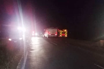 Salió de Puerto San Martín y tiró producto tóxico sobre la ruta