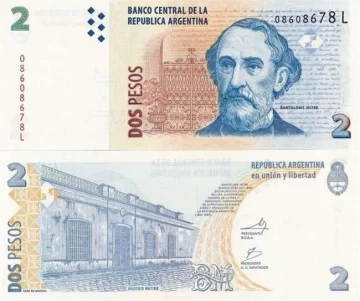 El billete de 2 pesos pide el cambio y estará fuera de circulación