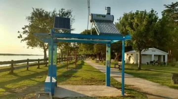 Puerto Gaboto ya cuenta con una estación solar en el Paseo Ribereño