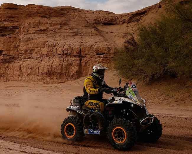 Histórico: Un sanlorencino en la anteúltima etapa del Dakar