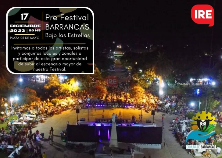 Convocan a artistas para ser parte del Pre Festival “Barrancas Bajo las estrellas”
