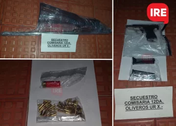 Secuestraron armas en Maciel luego de una denuncia de amenazas y daños en Oliveros